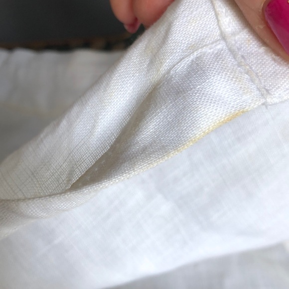 J.Jill no sleeve white linen button down - Picture 6 of 8